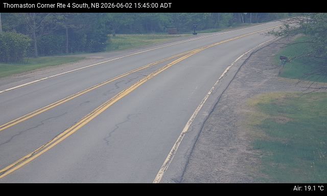 Web Cam image of Thomaston Corner (NB Highway 4)