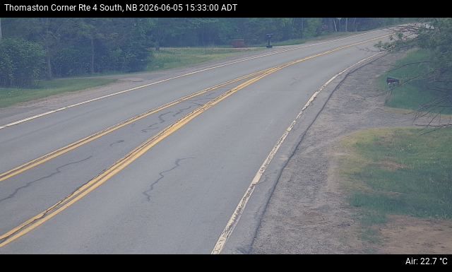 Web Cam image of Thomaston Corner (NB Highway 4)