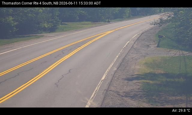 Web Cam image of Thomaston Corner (NB Highway 4)