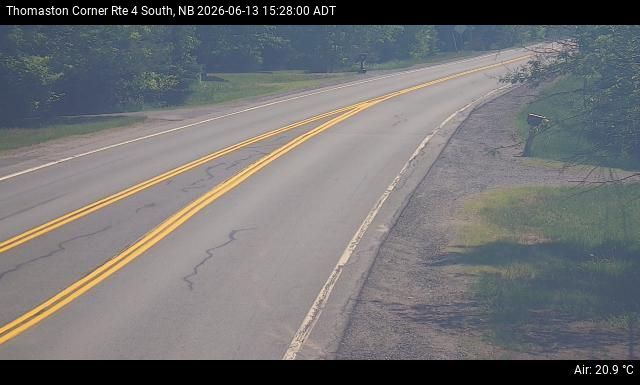 Web Cam image of Thomaston Corner (NB Highway 4)