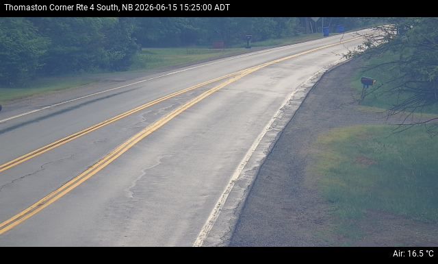 Web Cam image of Thomaston Corner (NB Highway 4)