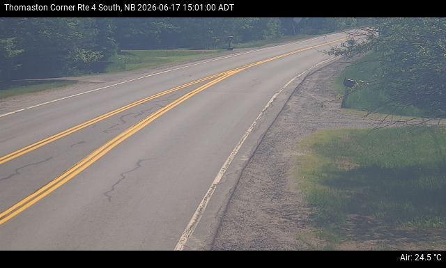 Web Cam image of Thomaston Corner (NB Highway 4)