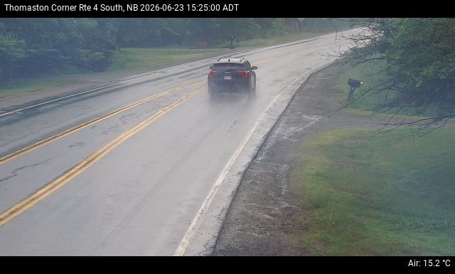 Web Cam image of Thomaston Corner (NB Highway 4)