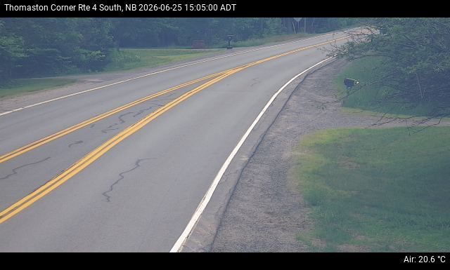 Web Cam image of Thomaston Corner (NB Highway 4)