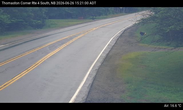 Web Cam image of Thomaston Corner (NB Highway 4)