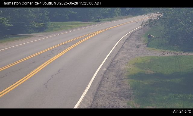 Web Cam image of Thomaston Corner (NB Highway 4)