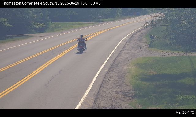 Web Cam image of Thomaston Corner (NB Highway 4)