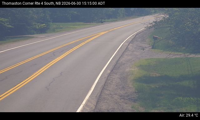 Web Cam image of Thomaston Corner (NB Highway 4)