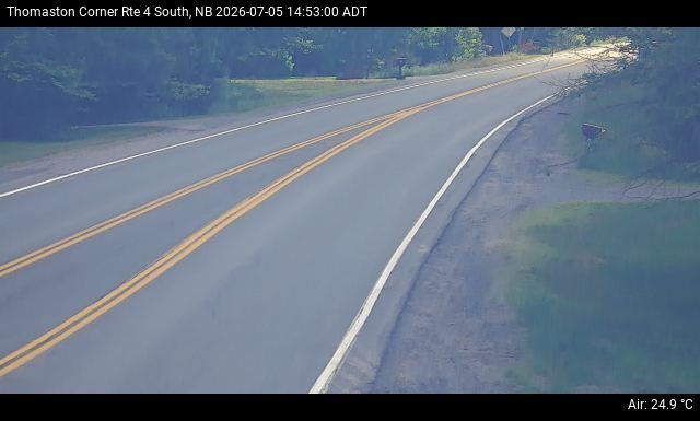 Web Cam image of Thomaston Corner (NB Highway 4)