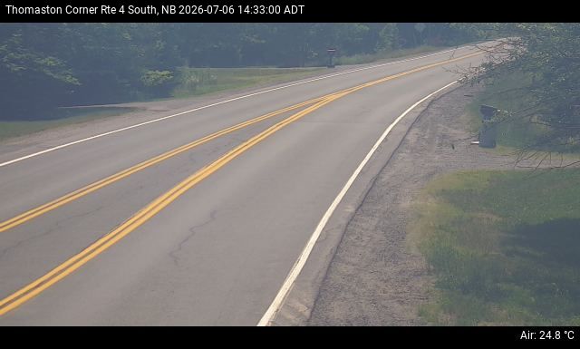 Web Cam image of Thomaston Corner (NB Highway 4)