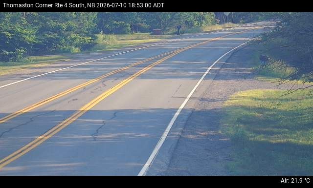 Web Cam image of Thomaston Corner (NB Highway 4)