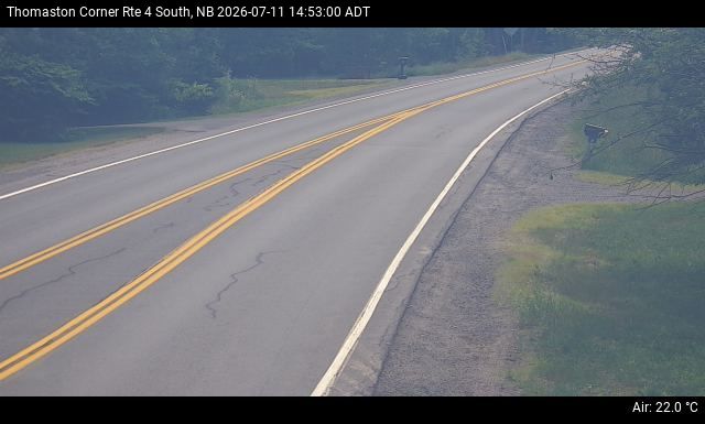 Web Cam image of Thomaston Corner (NB Highway 4)