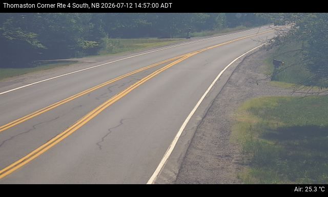 Web Cam image of Thomaston Corner (NB Highway 4)