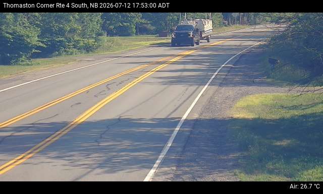 Web Cam image of Thomaston Corner (NB Highway 4)