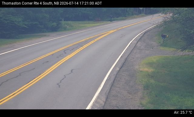 Web Cam image of Thomaston Corner (NB Highway 4)