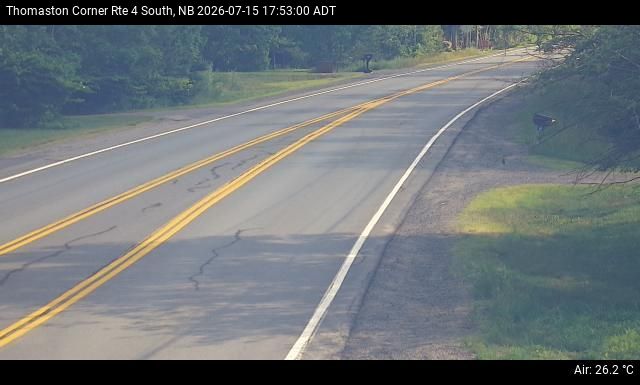 Web Cam image of Thomaston Corner (NB Highway 4)
