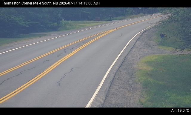 Web Cam image of Thomaston Corner (NB Highway 4)