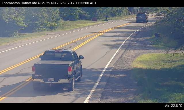 Web Cam image of Thomaston Corner (NB Highway 4)