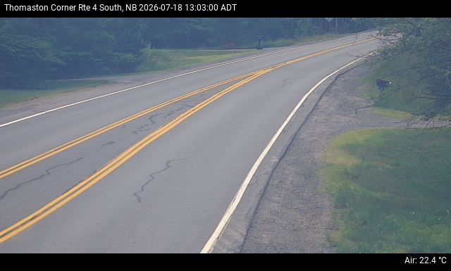 Web Cam image of Thomaston Corner (NB Highway 4)