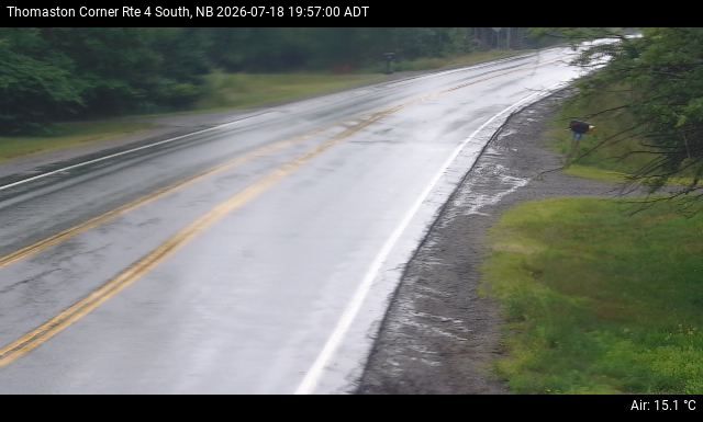 Web Cam image of Thomaston Corner (NB Highway 4)