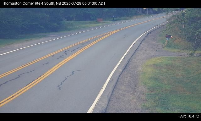 Web Cam image of Thomaston Corner (NB Highway 4)