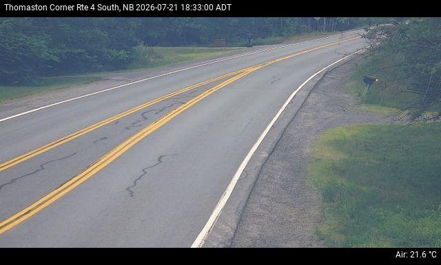 Web Cam image of Thomaston Corner (NB Highway 4)