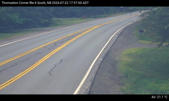 Web Cam image of Thomaston Corner (NB Highway 4)