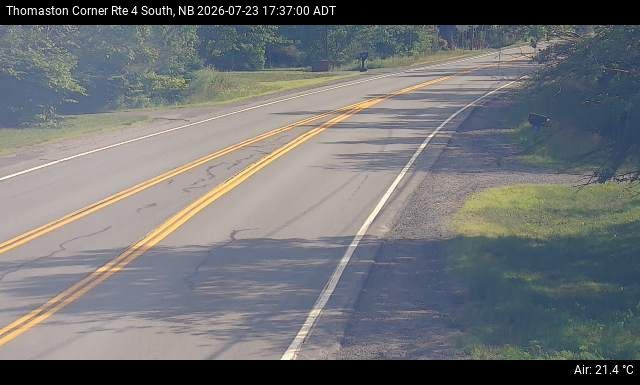 Web Cam image of Thomaston Corner (NB Highway 4)