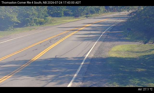 Web Cam image of Thomaston Corner (NB Highway 4)