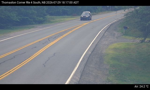 Web Cam image of Thomaston Corner (NB Highway 4)