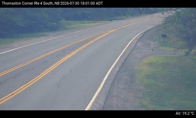 Web Cam image of Thomaston Corner (NB Highway 4)