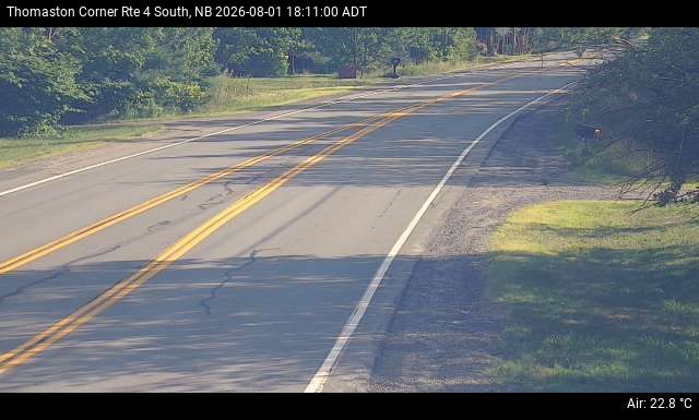 Web Cam image of Thomaston Corner (NB Highway 4)