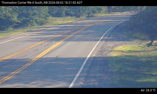 Web Cam image of Thomaston Corner (NB Highway 4)