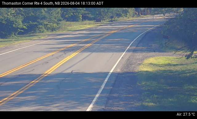 Web Cam image of Thomaston Corner (NB Highway 4)