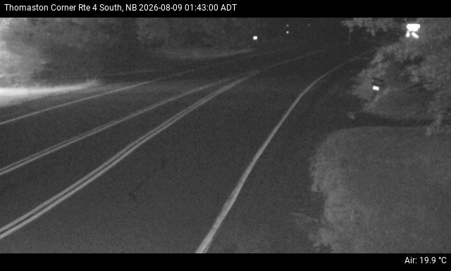 Web Cam image of Thomaston Corner (NB Highway 4)