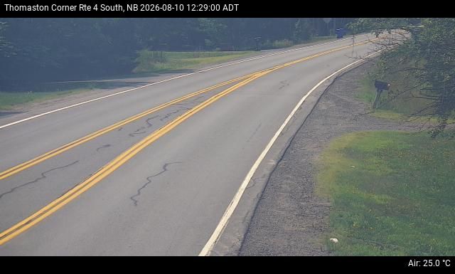 Web Cam image of Thomaston Corner (NB Highway 4)