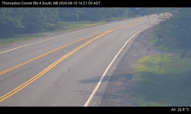 Web Cam image of Thomaston Corner (NB Highway 4)