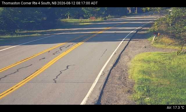 Web Cam image of Thomaston Corner (NB Highway 4)