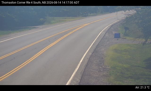 Web Cam image of Thomaston Corner (NB Highway 4)