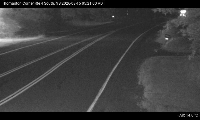 Web Cam image of Thomaston Corner (NB Highway 4)