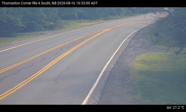 Web Cam image of Thomaston Corner (NB Highway 4)