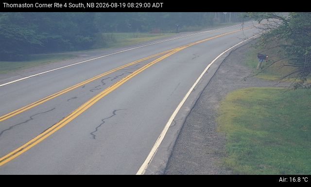Web Cam image of Thomaston Corner (NB Highway 4)