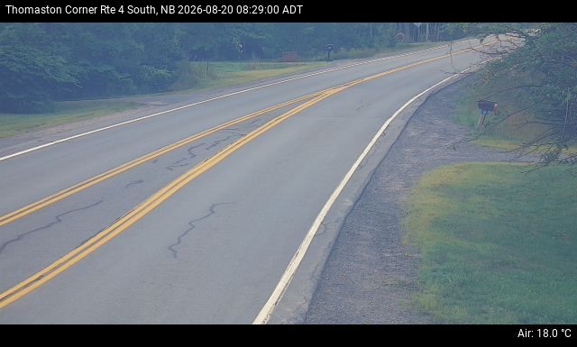 Web Cam image of Thomaston Corner (NB Highway 4)