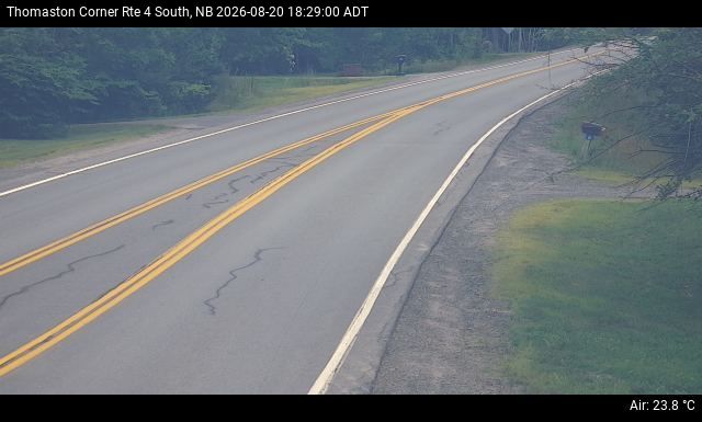 Web Cam image of Thomaston Corner (NB Highway 4)