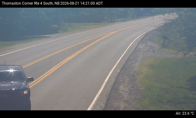 Web Cam image of Thomaston Corner (NB Highway 4)
