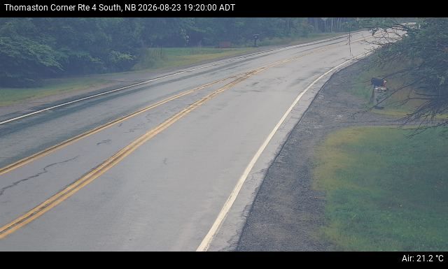 Web Cam image of Thomaston Corner (NB Highway 4)