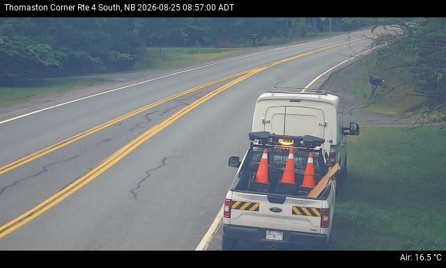 Web Cam image of Thomaston Corner (NB Highway 4)