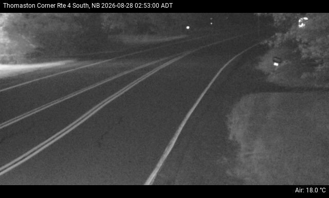 Web Cam image of Thomaston Corner (NB Highway 4)