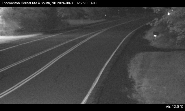 Web Cam image of Thomaston Corner (NB Highway 4)