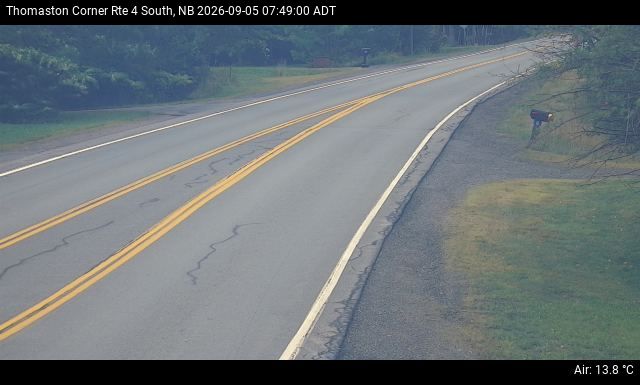 Web Cam image of Thomaston Corner (NB Highway 4)